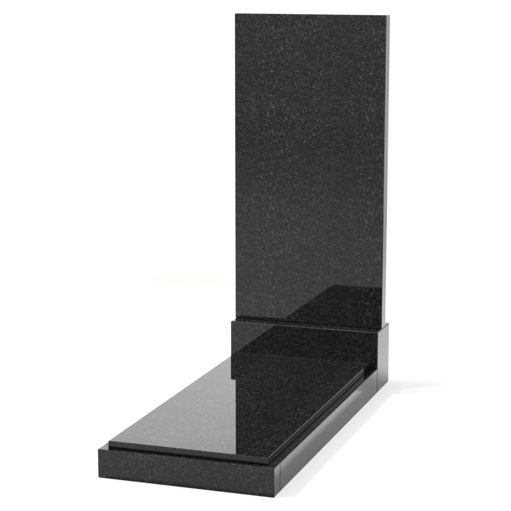 Одиночный вертикальный памятник от компании ГранЭлемент