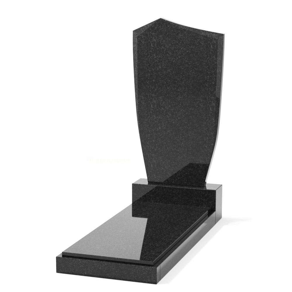 Одиночный вертикальный памятник от компании ГранЭлемент