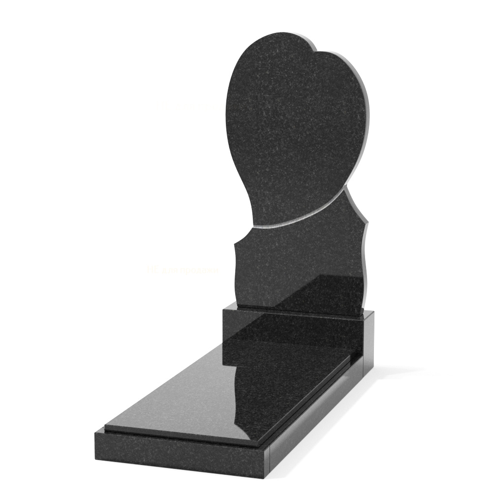 Одиночный вертикальный памятник от компании ГранЭлемент