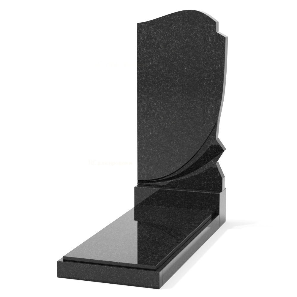Одиночный вертикальный памятник от компании ГранЭлемент